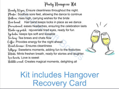 Personalised Hangover Kit | Prefilled Survival Kit | Hen do | Favour | Wedding | Bride |Recovery | Party | Bachelorette | Stag Do | Bachelor