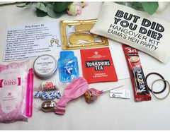 Personalised Hangover Kit | But Did We Die Kit | Prefilled Survival Kit | Hen do | Pouch Favour | Wedding | Bride | Bachelorette | Party