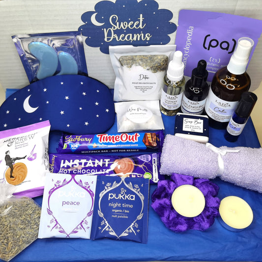 Luxury Sleep Anxiety Relief Sleep Pamper Gift Box Mum Mothers Day Gift, Get Well Soon Gift, Recovery Thinking Of You Gift Set Sweet Dreams