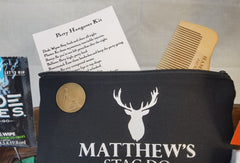 Bachelor Party Hangover Survival Kit | Stag Do | Pre-filled Recovery | Best Man | Favour | Wedding | Birthday | Bachelor | Gift | Zip Pouch
