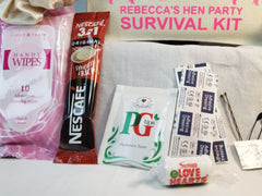 Personalised Party Hangover Kit | Lets Go Girls | Pre-filled Survival | Hen do | Birthday | Zip Pouch Favour | Wedding | Bride | Bachelorette