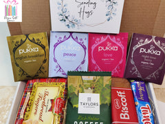 Organic Pukka Tea, Biscoff Biscuits, Coffee, Tea Gift Box, Letterbox, Personalised Gifts, Christmas, Xmas, Hug In A Box, Birthday him her