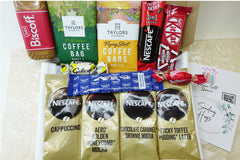 Coffee Lovers Biscuits & Chocolate Gift Box, Care Package, Christmas, Xmas Letterbox, Dad Gifts, Friend Hug In A Box, Birthday Gift, Mum